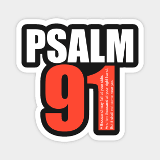 Psalm 91: God protection Bible verses Magnet