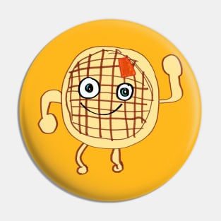 8 year old Jack: Waffle Man Pin