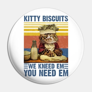 Kitty Biscuits Vintage Pin