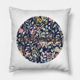 Wildflowers watercolor - Emory Maye collection Pillow