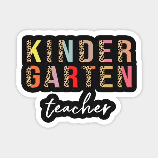 Leopard Kinder Garten Teachers Magnet