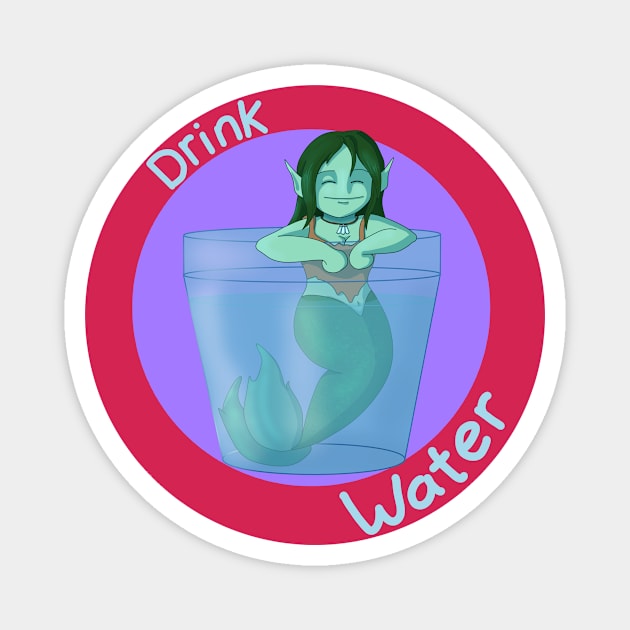 Drink Water Magnet by Anathar