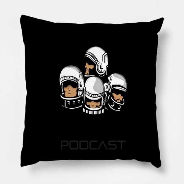 Official Black Astronauts Podcast Logo Pillow by Black Astronauts Podcast Network Store