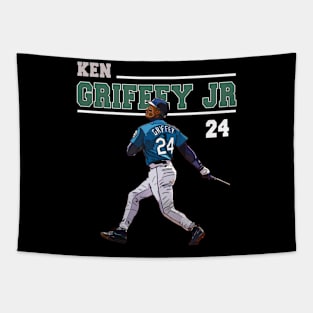 Ken Griffey Jr The Kid Basketball Legend Signature Vintage Retro 80s 90s Bootleg Rap Style Tapestry