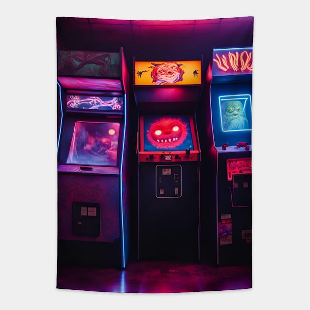 Nightmare Arcade Tapestry by Lyvershop