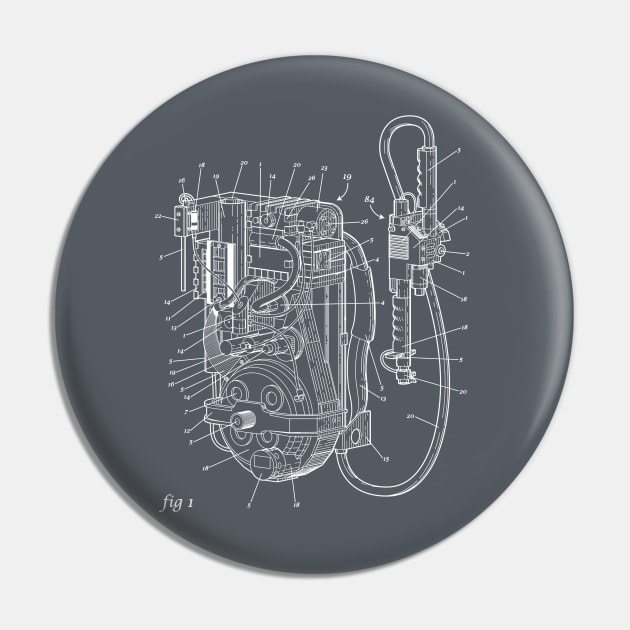 Proton Pack Patent Pin by Tim Anderson