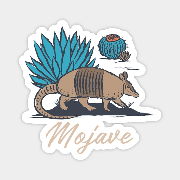 mojave desert armadillo Magnet by Tip Top Tee's