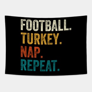 Football Turkey Nap Repeat Tapestry