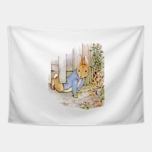 Peter Rabbit escapes Tapestry