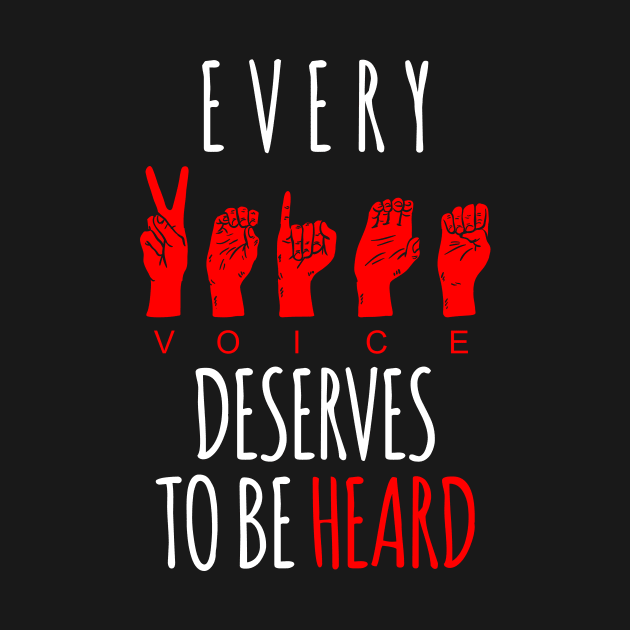 Every Voice Deserve To be Heard - The Deaf Pride by mangobanana