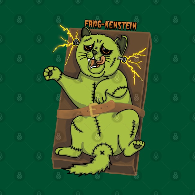 FANG-KENSTEIN, the Creepy Frankenstein Cat Monster by meow-mom