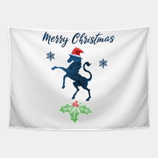 Christmas Horse Art Tapestry