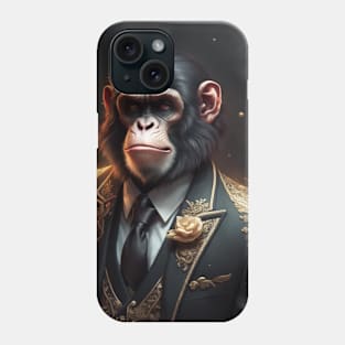 Anthropomorphic Ape wearing a fancy suit No.1 Phone Case