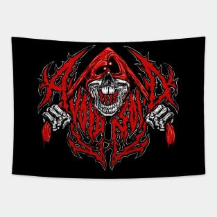 Avoid the Noid - Death Metal Logo Tapestry