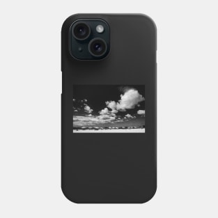 Tropical Beach in Black and White Phone Case