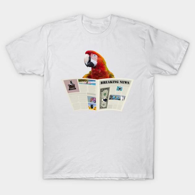 Discover newspaper breaking news Macaw Parrot - Newspaper Breaking News Macaw Parrot - T-Shirt