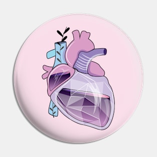 anatomical heart l heart aesthetic Pin