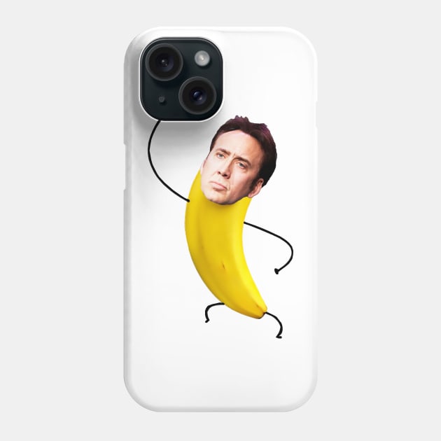 Nicolas cage in a banana Phone Case by YaiVargas