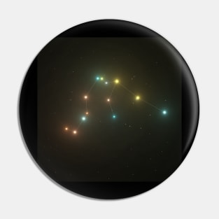 Aquarius Constellation Pin