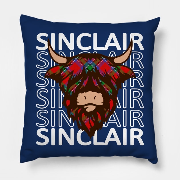 Clan Sinclair - Hairy Coo Pillow by Taylor'd Designs