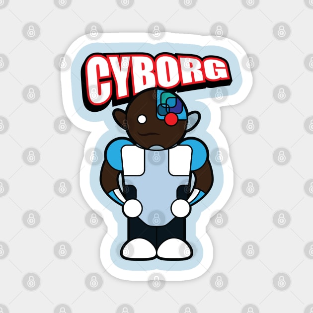 Tooniefied Cyborg Magnet by Tooniefied