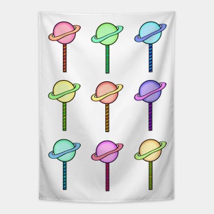 Pastel Planet Lollies Tapestry