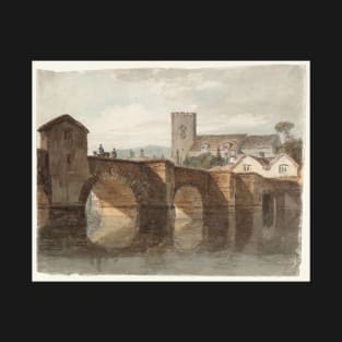 Aylesford Bridge and Church, Kent, 1798 T-Shirt