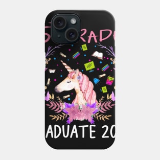 Kids 5th grade Graduate 2019 Unicorn Shirts for Girl Phone Case