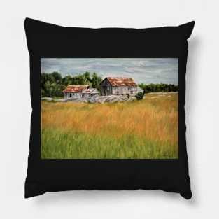 Barn and Meadow Pillow