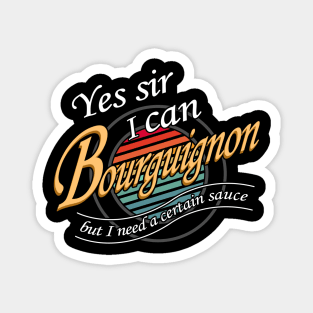 Yes sir, I can - music puns Magnet