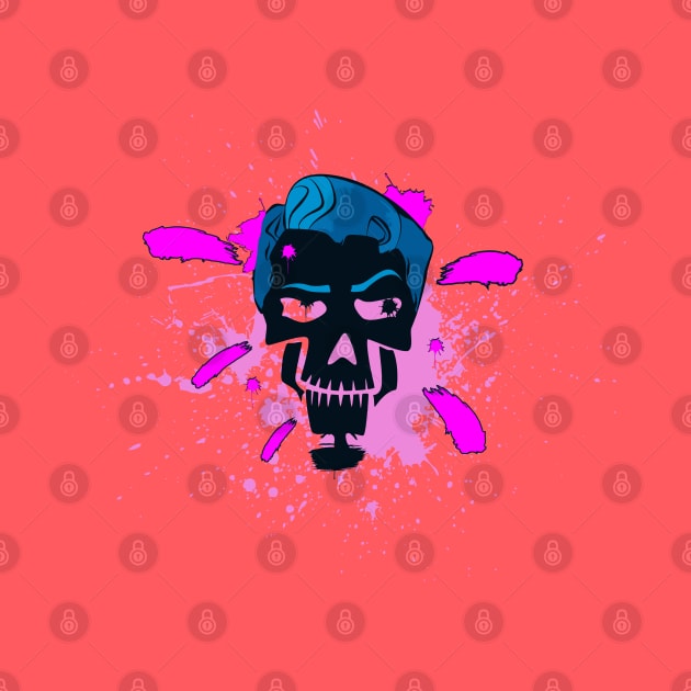 Neon Skull , blood flash by TrendsCollection