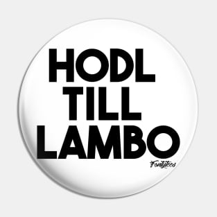 HODL black Pin