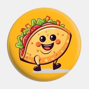 kawaii Taco  T-Shirt cute potatofood funny Pin