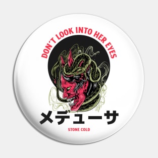 Japanese Demon Medusa Pin