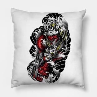 yakuza tattoo Pillow