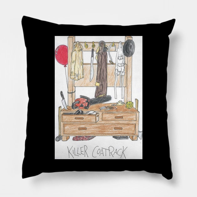 Killer Coat Rack Pillow by F5D