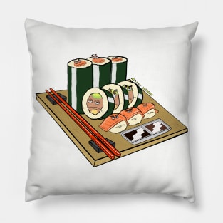 Disgruntled Sushi Pillow