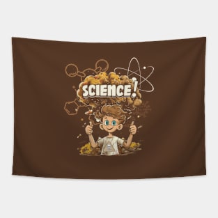 science is like magic, chemistry, atomic bomb, gift presents Tapestry