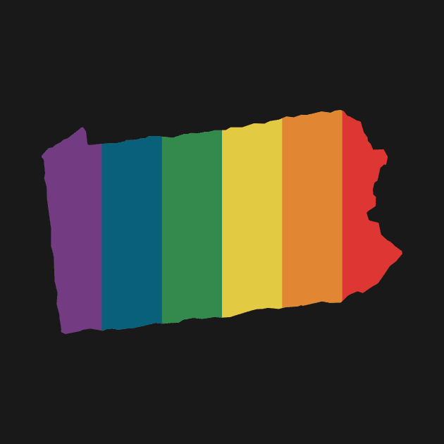 Pennsylvania State Rainbow by n23tees