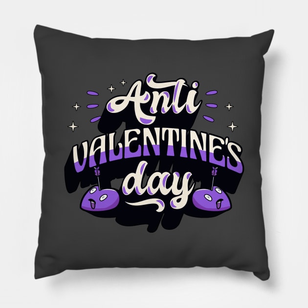 Anti Valentines Day Pillow by aaallsmiles