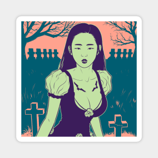 Graveyard Girl (v3) Magnet