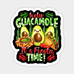 Cinco De Mayo Shirt Holy Guacamole Fiesta Funny Men Women Magnet