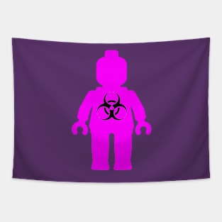 Minifig with Radioactive Symbol Tapestry