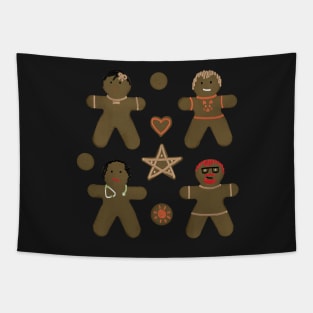 Indie Gingerbread Family - Christmas/Yule Decorations Tapestry