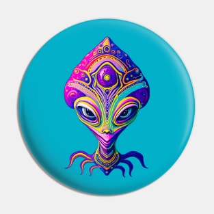 Alien Queen - Abstract Alien Female Creature Pin