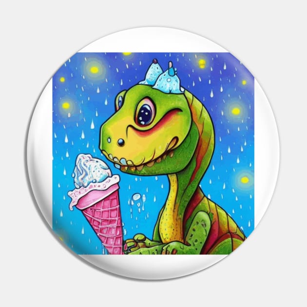 happy dinosaur love ice cream Pin by jaml-12