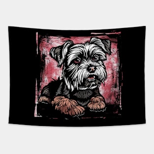 Retro Art Yorkshire Terrier Dog Lover Tapestry