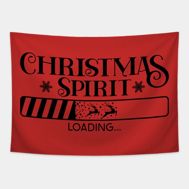 Christmas Spirit Loading Tapestry by Pop Cult Store