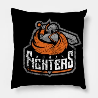 The Human Fighters - Battleworn Pillow
