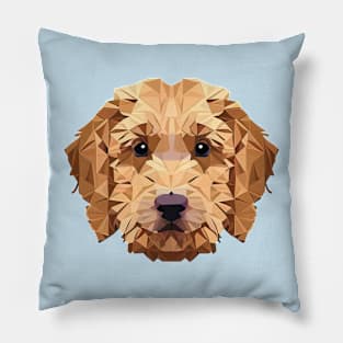 Cute Little Goldendoodle Puppy Pillow